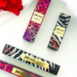 Produits de la collection maquillage Kiko x Just Cavalli avec leurs packagings aux imprimés animaliers
